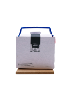 Scrubby Set Rot und Weiß