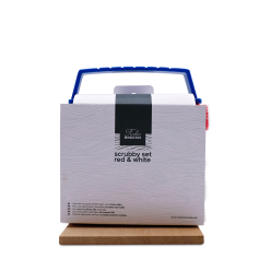 Scrubby Set Rot und Weiß